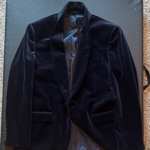 J. Crew Ludlow Velvet Blazer - Midnight Blue